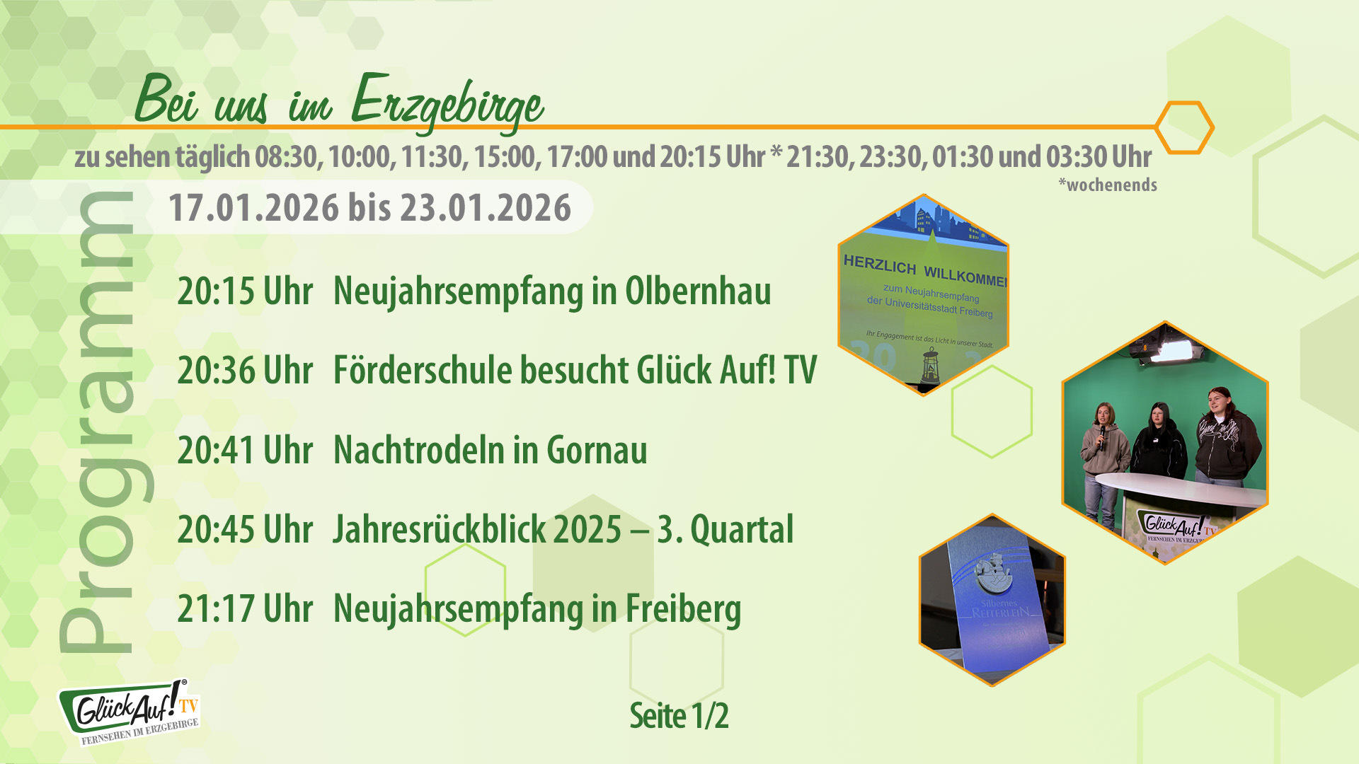 Bei uns im Erzgebirge für die Woche vom 17.01.2026 bis 23.01.2026 Bei uns im Erzgebirge für die Woche vom 17.01.2026 bis 23.01.2026