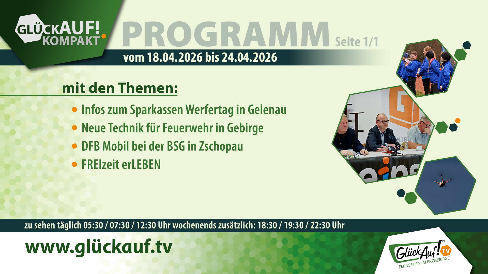 Glück Auf! kompakt für die Woche vom 18.04.2026 bis 24.04.2026