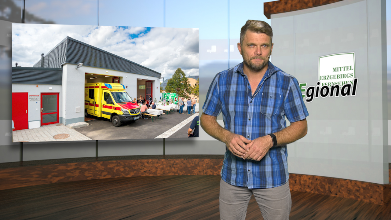 MEgional am 13. September 2019 mit der neuen Rettungswache in Pockau-Lengefeld