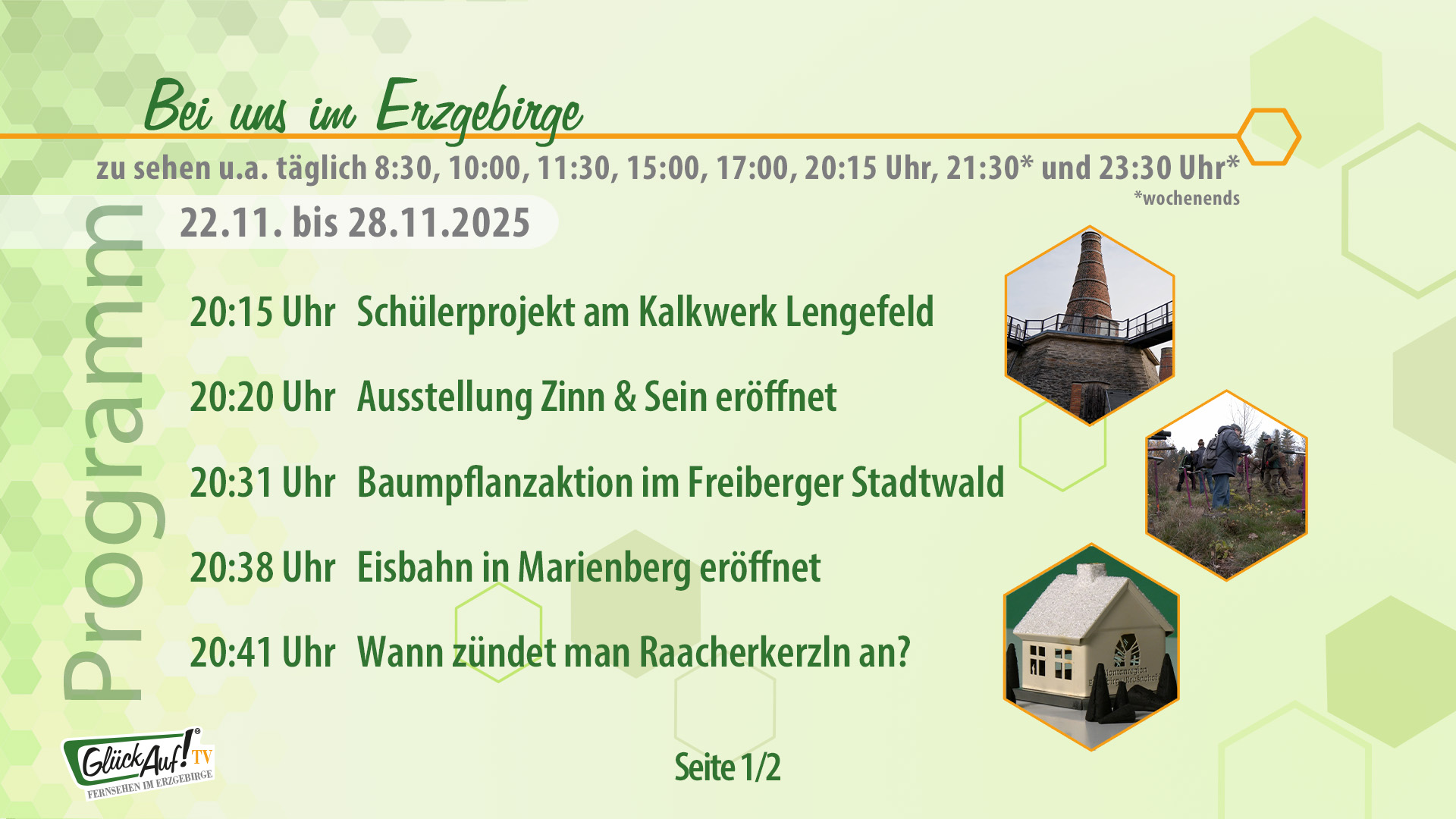 Bei uns im Erzgebirge für die 48. Kalenderwoche vom 22.  bis 28. November 2025